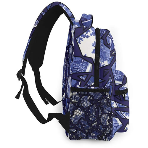Reteone Blue Willow Mosaic Backpack