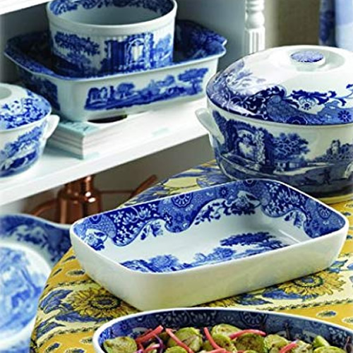 Mix and match pieces from Spode's Blue Room Collection