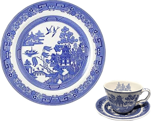 Spode Willow from the Georgian Blue Room Collection