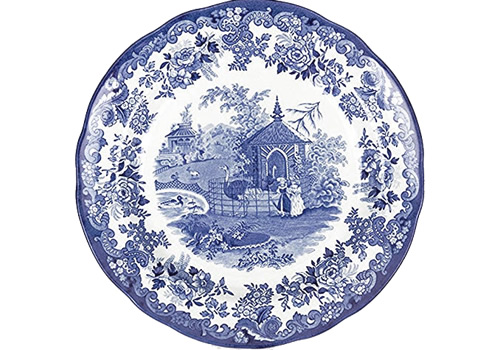 Spode Ostrich or The Ostrich House from the Zoological Blue Room Collection