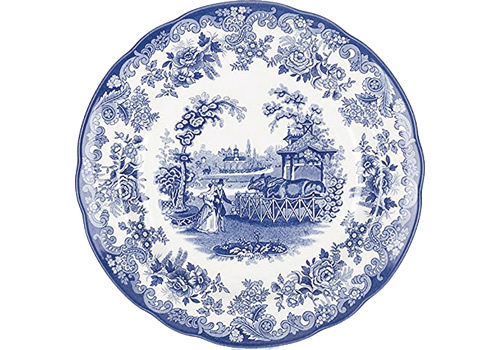 Spode Rhinoceros or Rhino House from the Zoological Blue Room Collection