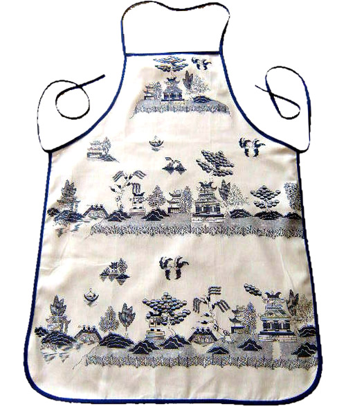 Blue Willow Apron from eBay