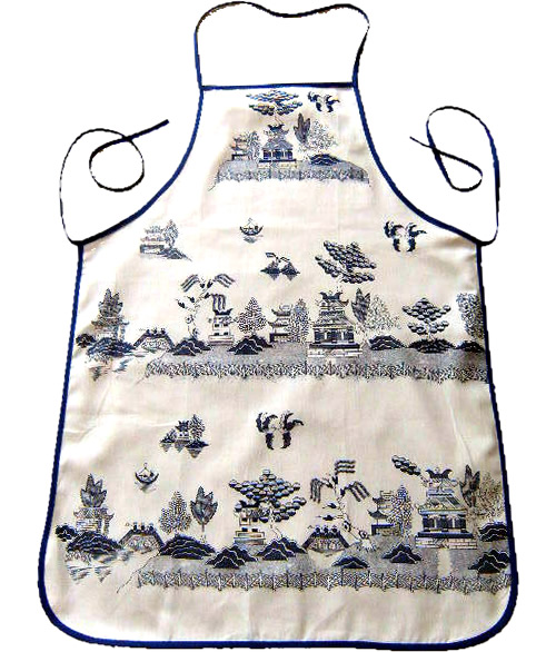 Blue Willow Apron from eBay