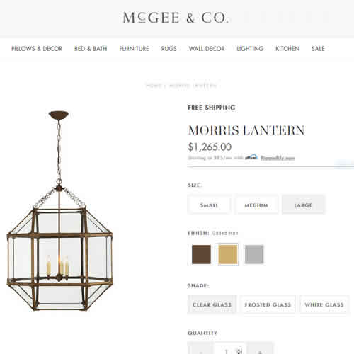 McGee & Co. Morris Lanterns