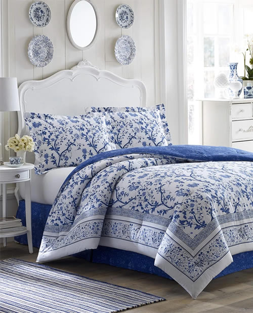 Laura Ashley Charlotte Blue Duvet Set