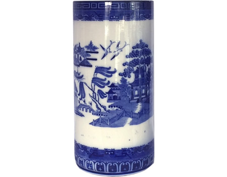 Blue Willow Umbrella Stand