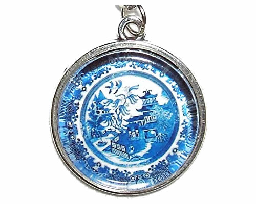 Blue Willow Plate Charm