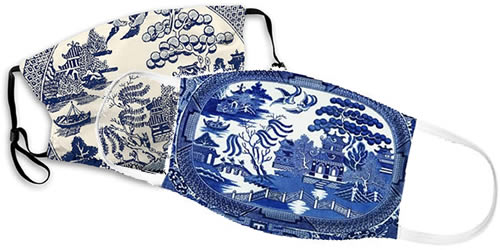 Blue Willow Face Masks