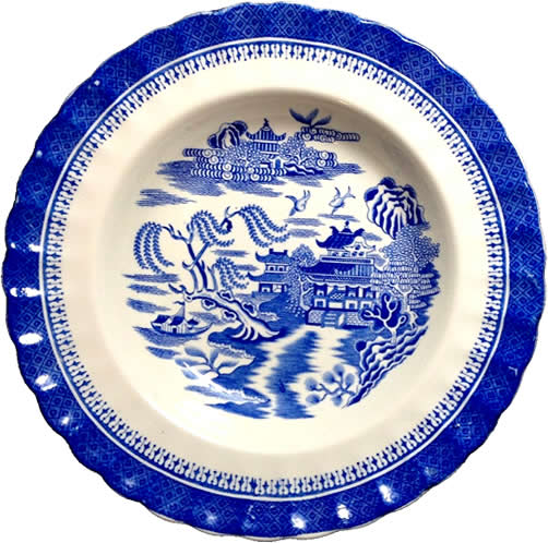 Spode Mandarin Blue Willow Plate