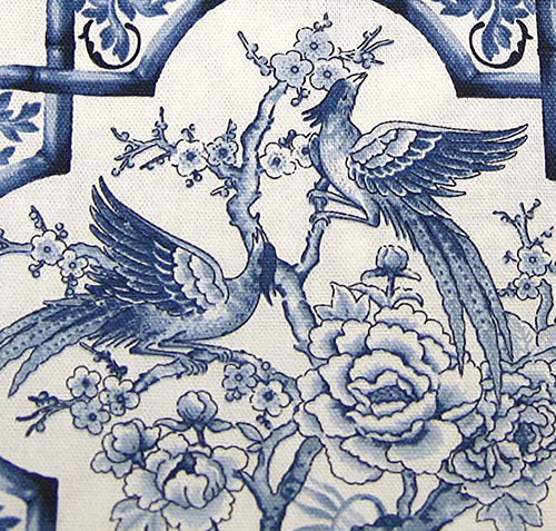 Blue and White Chinoiserie Tablecloth by Ralph Lauren