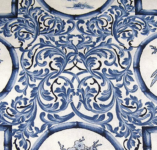 Blue and White Chinoiserie Tablecloth by Ralph Lauren