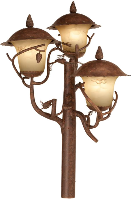 Kalco 9173PD Ponderosa 3-Light Lantern Head