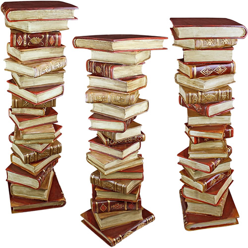 Design Toscano KY70738 Power of Books Pedestals