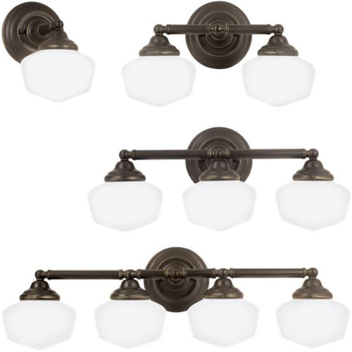 Sea Gull Academy Schoolhouse Bath Lighting