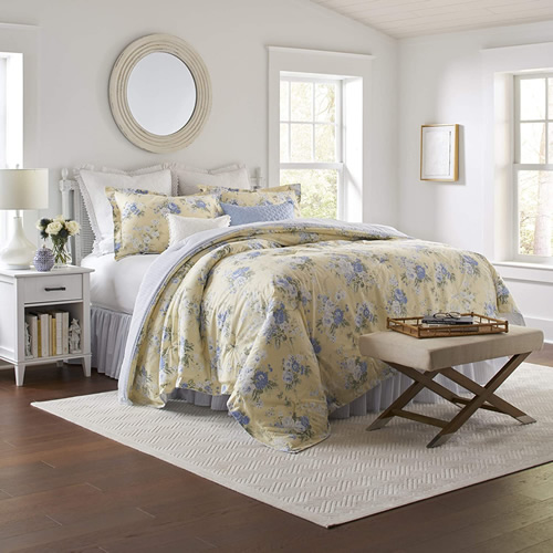 Laura Ashley Home Maybelle Bedding with Coordinating Pillows