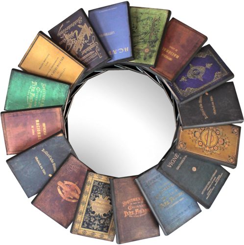 Design Toscano MH40069 Lord Byron's Compendium of Books Mirror