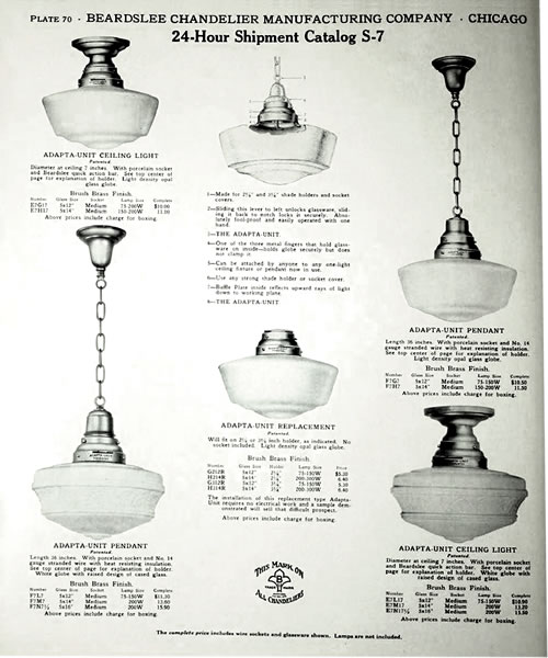 Early Ad for Schoolhouse Lights