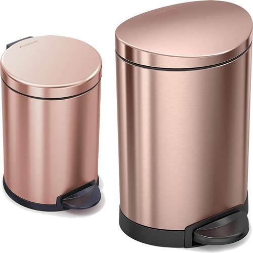 SimpleHuman 1.6 Gallon and 1.2 Gallon Step Trash Cans