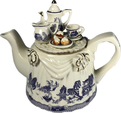 Paul Cardew Blue Willow Tea Table Teapot