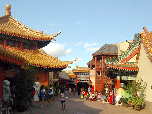 Epcot Center Chinese Pavillion Courtyard Photo by Eric Marshall