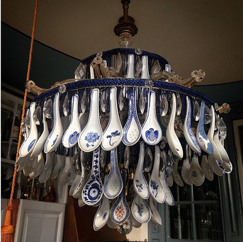 Chinese Spoon Chandelier