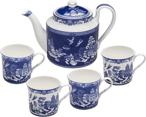 Grace Teaware Reverse Blue Willow China