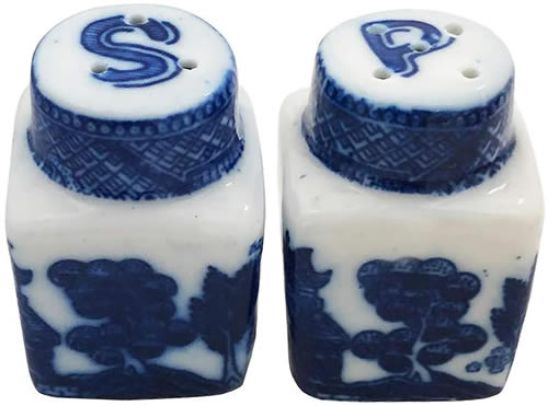 Mini Blue Willow Salt and Pepper Shakers