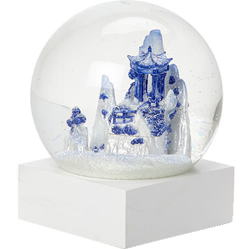 Blue Willow Snow Globe Cool Snow Globes Liz Ross and David Westby