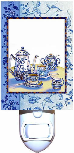 Blue Willow Teapot Night Light