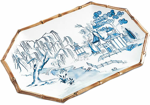 Ballard Designs Bamboo Melamine Platter