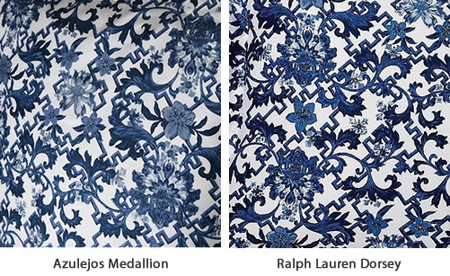 Azulejos Medallion looks very much like Ralph Lauren Dorsey