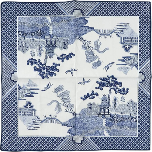 Royal Linens Johnson Brothers Blue Willow Cloth Napkin