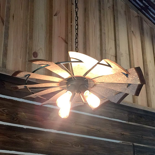 Country Farmhouse Windmill Lights Fans And Decor My Design42