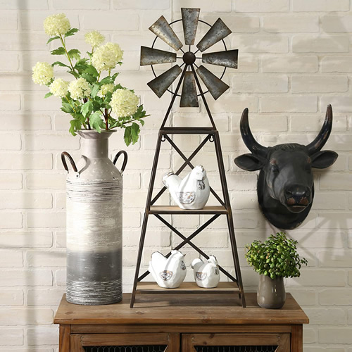 Sagebrook Home Windmill Shelf