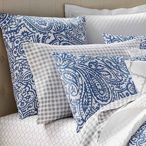 Charter Club Damask Designs Paisley Denim Bedding Collection includes Mix and Match Coordinates