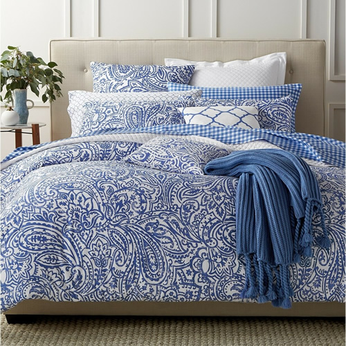 Charter Club Damask Designs Paisley Denim Bedding Collection