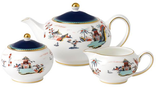 Wedgwood Wonderlust Blue Pagoda Tea Set