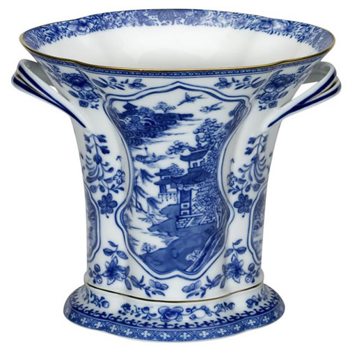 Mottahedeh Blue Canton Bough Vase