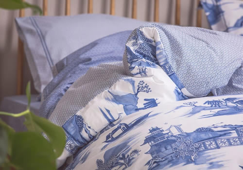 Foxford Woollen Mills Blue Willow Duvet Cover