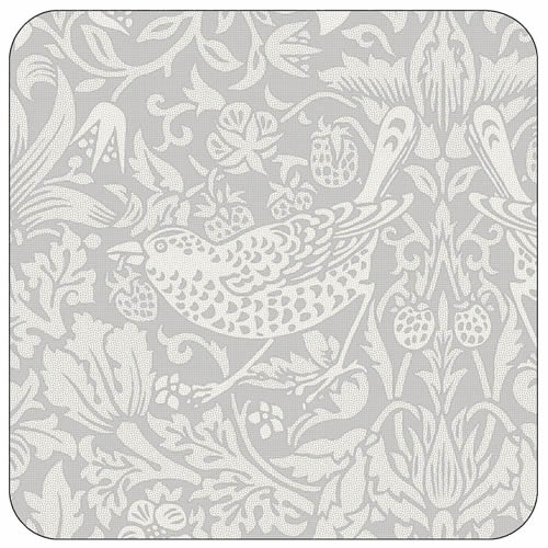 Pimpernel Morris & Co Strawberry Thief Coasters in Grey