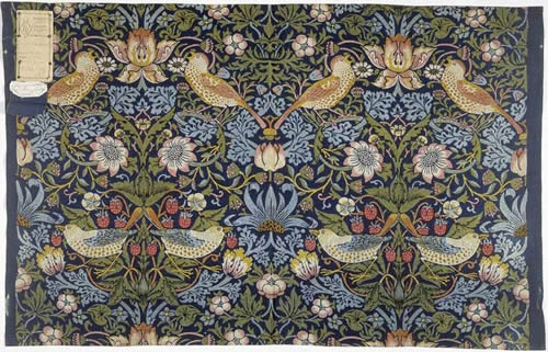 1883 Swatch of Strawberry Thief Fabric at the Victoria and Albert Museum V&A Victoria and Albert Museum