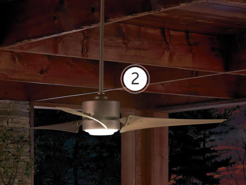 Kichler 310155NI Rana 60" Ceiling Fan with Integrated LED Light