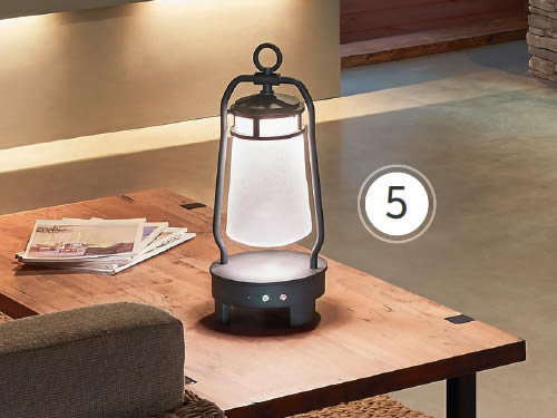 Kichler 49500BKTLED Lyndon Rechargeable Wireless Portable LED Lantern with built-in Bluetooth speaker