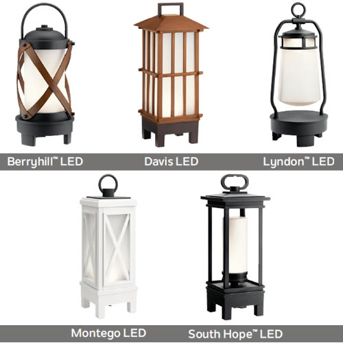 Kichler Rechargeable Wireless Portable Lanterns with built-in Bluetooth® speakers to fit any style