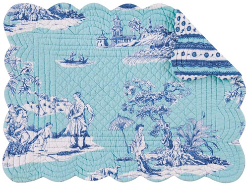 Colonial Williamsburg Foundation Hampstead Chinoiserie Toile Rectangular Placemat