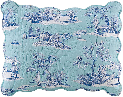 Colonial Williamsburg Foundation Hampstead Toile Standard Sham