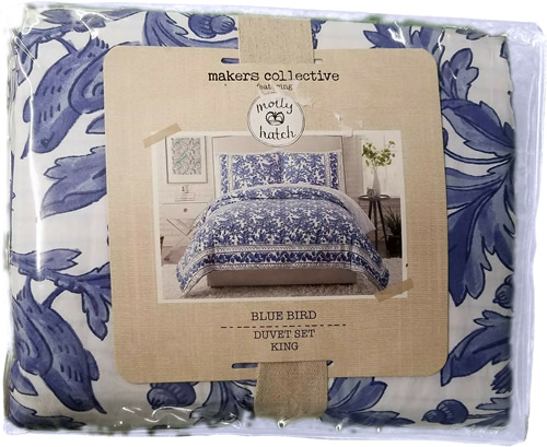 Maker's Collective Molly Hatch Blue Bird Duvet Set