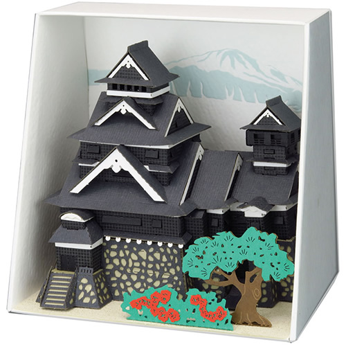 Paper Nano Kumamoto Castle Building Kit