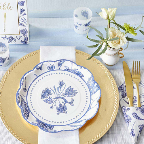 Blue Willow 9-inch Premium Paper Plates