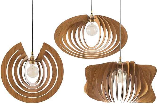 Modern Wood Lighting from Dezaart’s Design Workshop